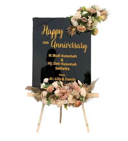 Papan Bunga Akrilik Tangan Tangan