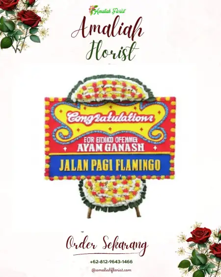 Sewa Papan Bunga Tangan Tangan